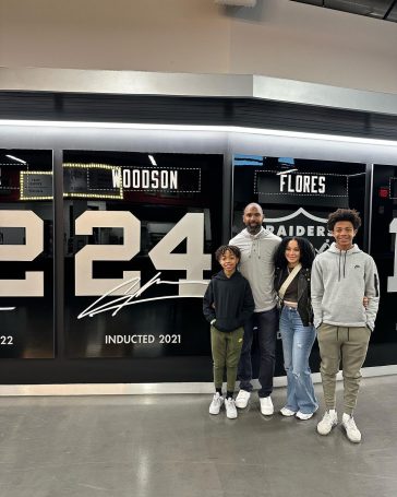 Charles Woodson Wife and 2 sons